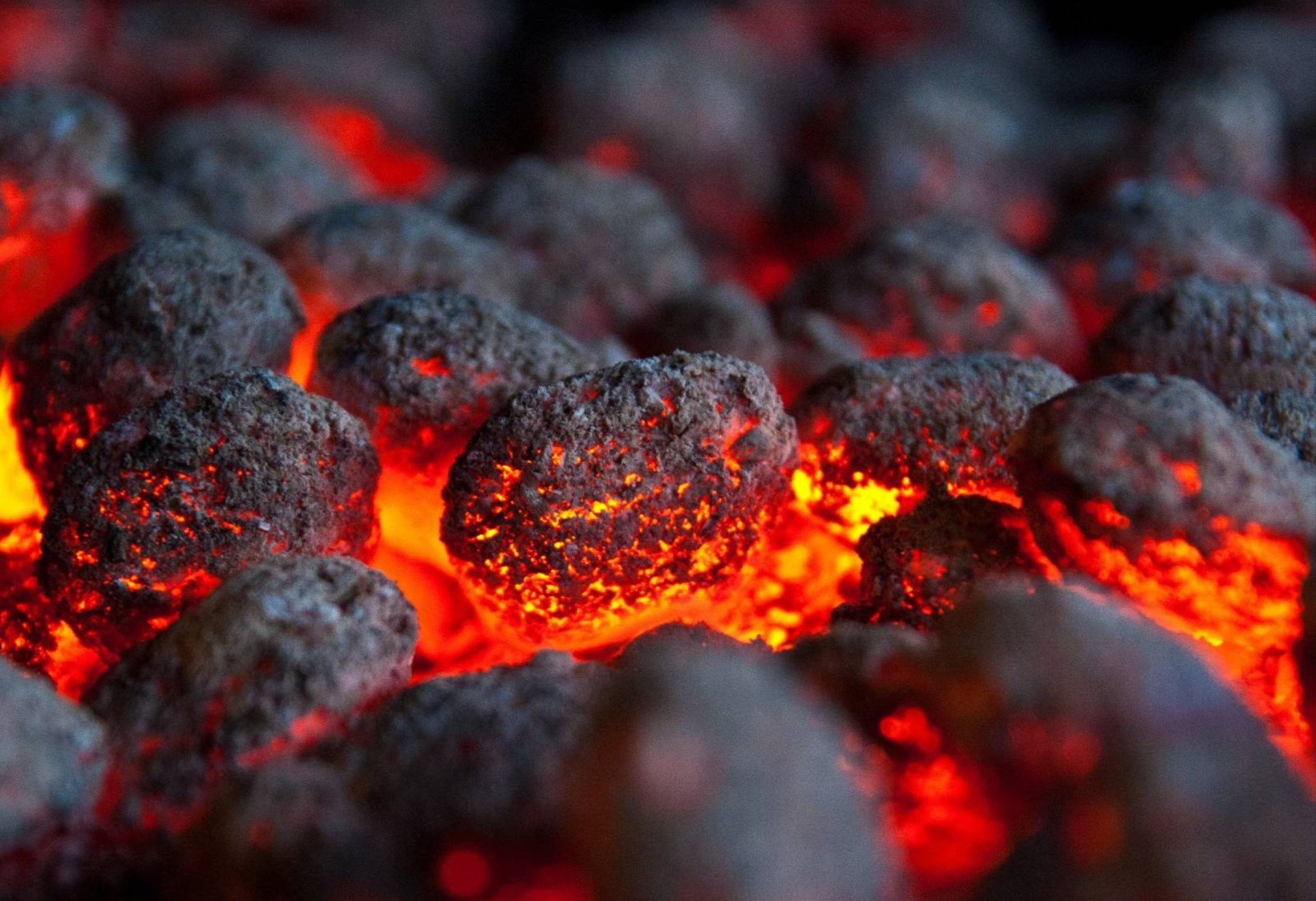 Hot coals