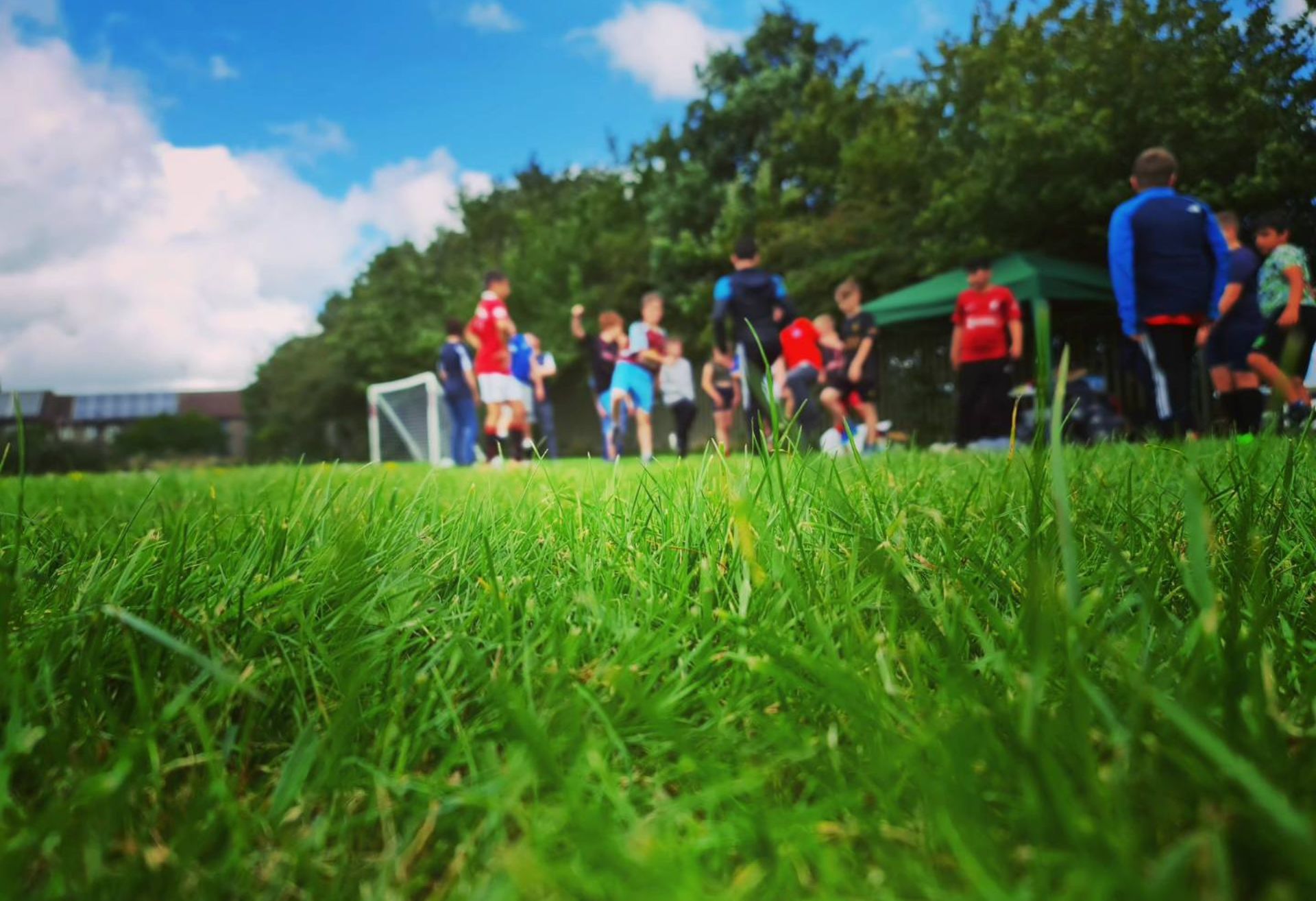 Image of Beacon Academy players playing football