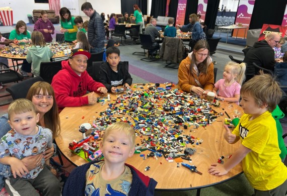 Families in Exeter engage in creative mission using Lego