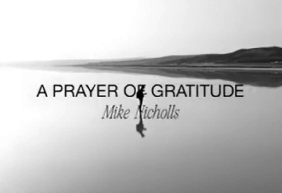 A prayer of gratitude