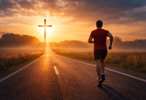 It doesn’t matter how slow you are, run for Jesus...